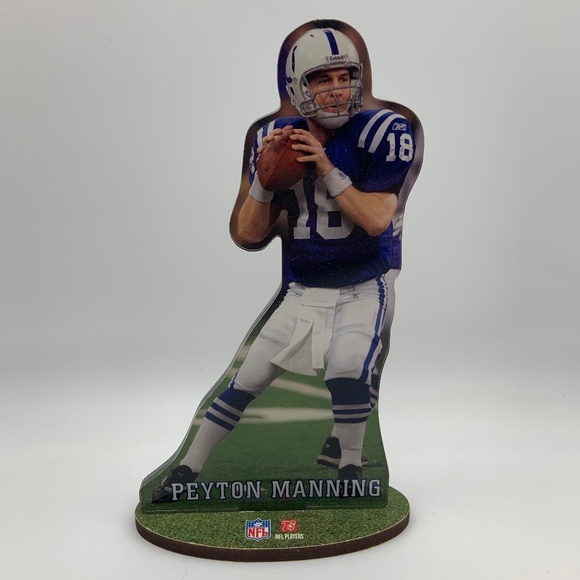 NFL Indianapolis Colts Peyton Manning Football Mirrored Figure w/ Stand - Picture 1 of 10